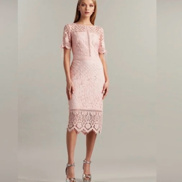 Tadashi Shoji Dresses & Skirts - Tadashi Shoji Gray Lace Dress